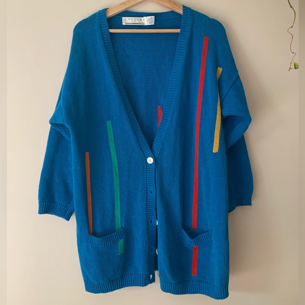 Vintage “Colors” cardigan size M